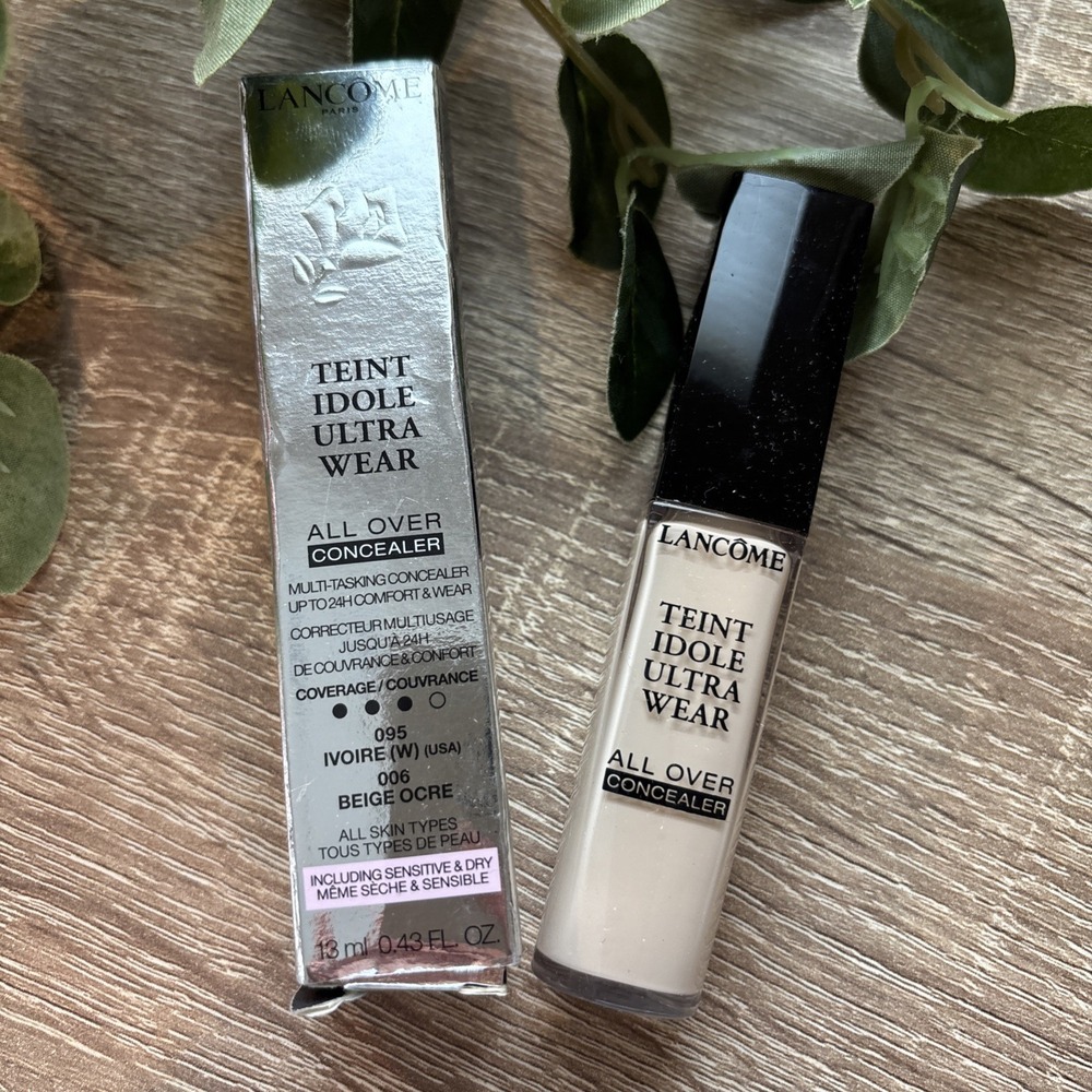 Lancome Teint Idole Camouflage Concealer 095 IVOIRE W - 006 Beige Ocre New